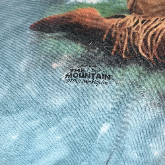 Vintage 2001 the mountain Native American wolf shirt size XL - Picture 3 of 4